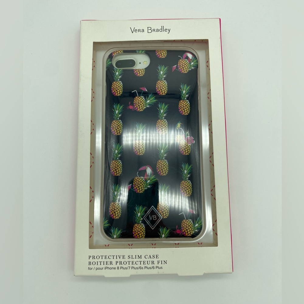 ☘️5 for $40☘️Vera Bradley Toucan Party Pineapple Protective Slim iPhone Case NIB